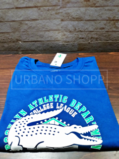 Imagem do Camiseta Lacoste Sport Gola C Azul Marinho US500