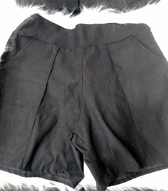 Shorts Rivieira Viscose Feminino Faixa Dupla Preto / Branco na internet