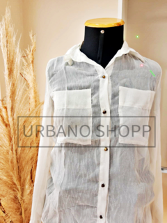 Camisa Social c/ Glitter (Tam G) US417