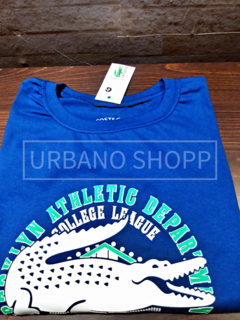 Camiseta Lacoste Sport Gola C Azul Marinho US500 - loja online