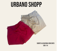 Shorts Alfaiataria com Detalhe de Amarração