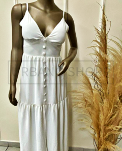 Vestido Longo Branco (Tam U) US442