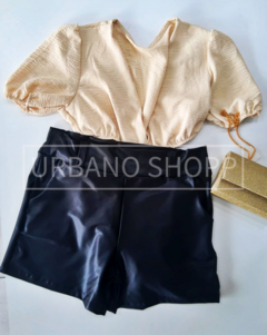 Shorts Courino Preto (Tam GG) US380 - comprar online