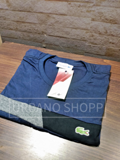 Camiseta Lacoste Sport Gola C Azul Marinho US500 - Urbano Shopp