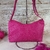 Bolsa Baguete Serpente Pink