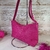 Bolsa Baguete Serpente Pink - comprar online