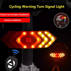 Imagen de Luz Trasera Bicicleta Con Baliza Giiro para Casco Regargable Led