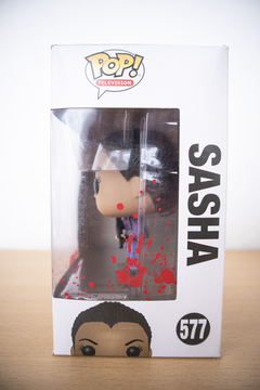 Figura de Sasha - Walking Dead #577 - Funko Pop Original + Protector de acetato - tienda online