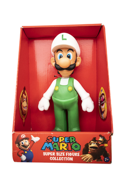 Figura Muñeco de Lugi traje blanco - Super Mario - Grande Super Size - Importado