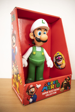 Figura Muñeco de Lugi traje blanco - Super Mario - Grande Super Size - Importado - comprar online