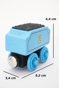 Combo Tren Thomas + Vagón nro 2 de madera - Thomas & Friends - Importado - Unytoys