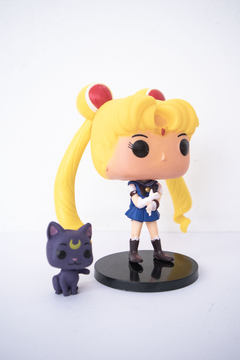 Figura Sailor Moon & Luna #89 - Simil Funko Pop - Unytoys