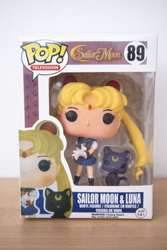 Figura Sailor Moon & Luna #89 - Simil Funko Pop - tienda online