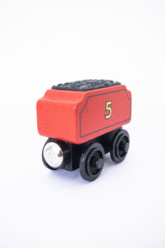 Vagón Rojo nro 5 de Madera - Thomas & Friends - Importado - Unytoys