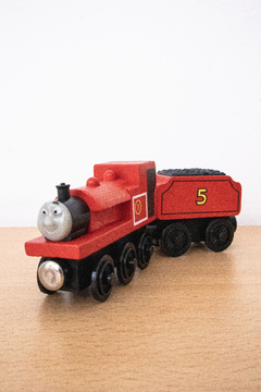 Combo Tren Scarlet + Vagón Rojo de madera - Thomas & Friends - Importado en internet