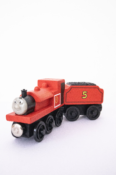 Combo Tren Scarlet + Vagón Rojo de madera - Thomas & Friends - Importado