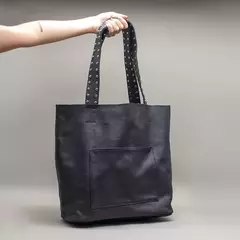 TOTE CON REMACHES BLACK