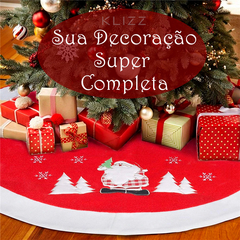 Saia Tapete Base Para Arvore De Natal 90cm Decoração Luxo - comprar online