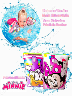Boia de Braço Infantil Inflável Minnie Disney Piscina Kids - KLIZZ