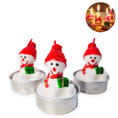 Vela De Natal Decorativa 3D Personalizada Enfeite de Mesa - comprar online