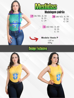 Body Feminino Brasil Regata Blusa Verão Praia Moda Blogueira - comprar online