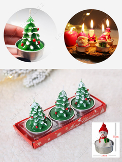 Vela De Natal Decorativa 3D Personalizada Enfeite de Mesa na internet