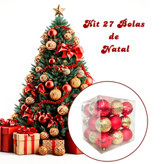 Bola de Natal 27 Un Grande 8cm Mista Glitter Decorada Luxo na internet