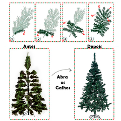 Imagem do Arvore de Natal 2,40Metros Pinheiro Verde Grande Pé de Ferro