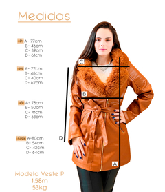 Sobretudo Feminino Couro Parka Casaco Max Longo Inverno Tendencia - comprar online