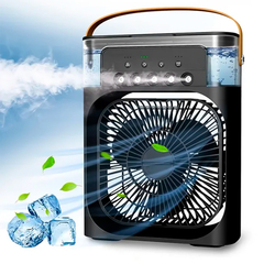 Mini Climatizador De Ar Umidificador Reservatório Água Gelo - comprar online
