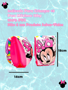 Boia de Braço Infantil Inflável Minnie Disney Piscina Kids na internet