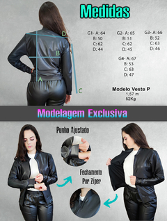 Jaqueta Plus Size Feminina Bomber Blusa de Frio Casaco Inverno Cirre na internet