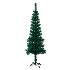 Arvore de Natal Slim Fina 180cm Pinheiro Verde 320 Galhos
