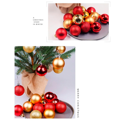 Bola de Natal 48 Unidades Glitter 5cm Bolinhas Decoração - comprar online