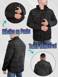 Jaqueta Masculina Blusa Forrada Casaco Bobojaco Puffer - loja online