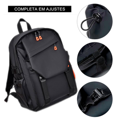 Mochila Bolsa USB Notebook 15,6" Oxford Impermeável Premium - comprar online