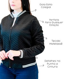 Jaqueta Bomber Feminina Matelasse Casaco Blusa Inverno Frio - comprar online