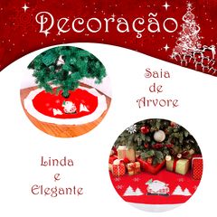 Saia Tapete Base Para Arvore De Natal 90cm Decoração Luxo na internet