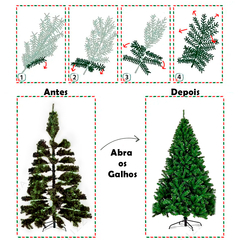 Imagem do Arvore de Natal 1,80 Metros Pinheiro Verde Premium Luxo