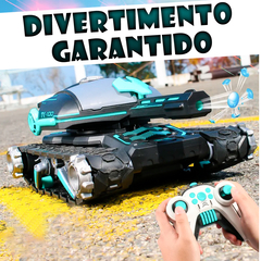 Carrinho Controle Remoto Brinquedo Tanque de Guerra Lança Bolinha De Gel - comprar online