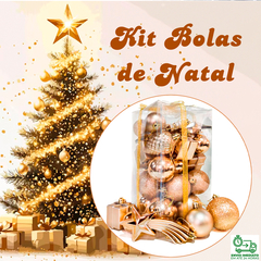 Bolas de Natal 26Un Decoradas Mista Estrela Cadente Presente - comprar online