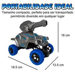 Carrinho Controle Remoto Tanque de Guerra Brinquedo Lança Bolinha De Gel - comprar online