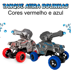 Imagem do Carrinho Controle Remoto Tanque de Guerra Brinquedo Lança Bolinha De Gel