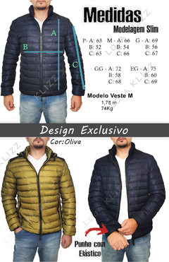 Jaqueta Masculina Street Bobojaco Puffer Blusa Casaco Frio - KLIZZ