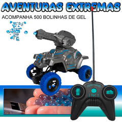 Carrinho Controle Remoto Tanque de Guerra Brinquedo Lança Bolinha De Gel - KLIZZ