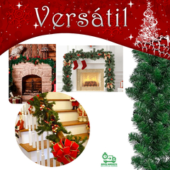 Festão Natal Aramado Artic Spruce Verde 2,7 Metros 240 Galhos - KLIZZ