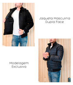 Jaqueta Dupla Face Masculina Casaco Blusa Bobojaco Puffer Frio - KLIZZ