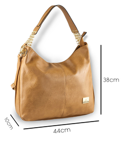 Bolsa Couro Feminina Expansiva Ombro Grande Casual Trabalho - comprar online