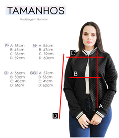 Jaqueta Bomber Feminina Matelasse Casaco Blusa Inverno Frio - KLIZZ