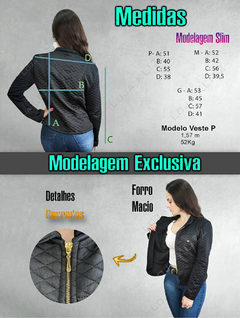 Jaqueta Feminina Blusa de Frio Matelassê Casaquinho Inverno